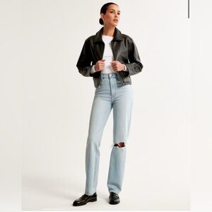 Abercrombie & Fitch "The '90s Straight Ultra High Rise" Denim Jeans Size 26 2R